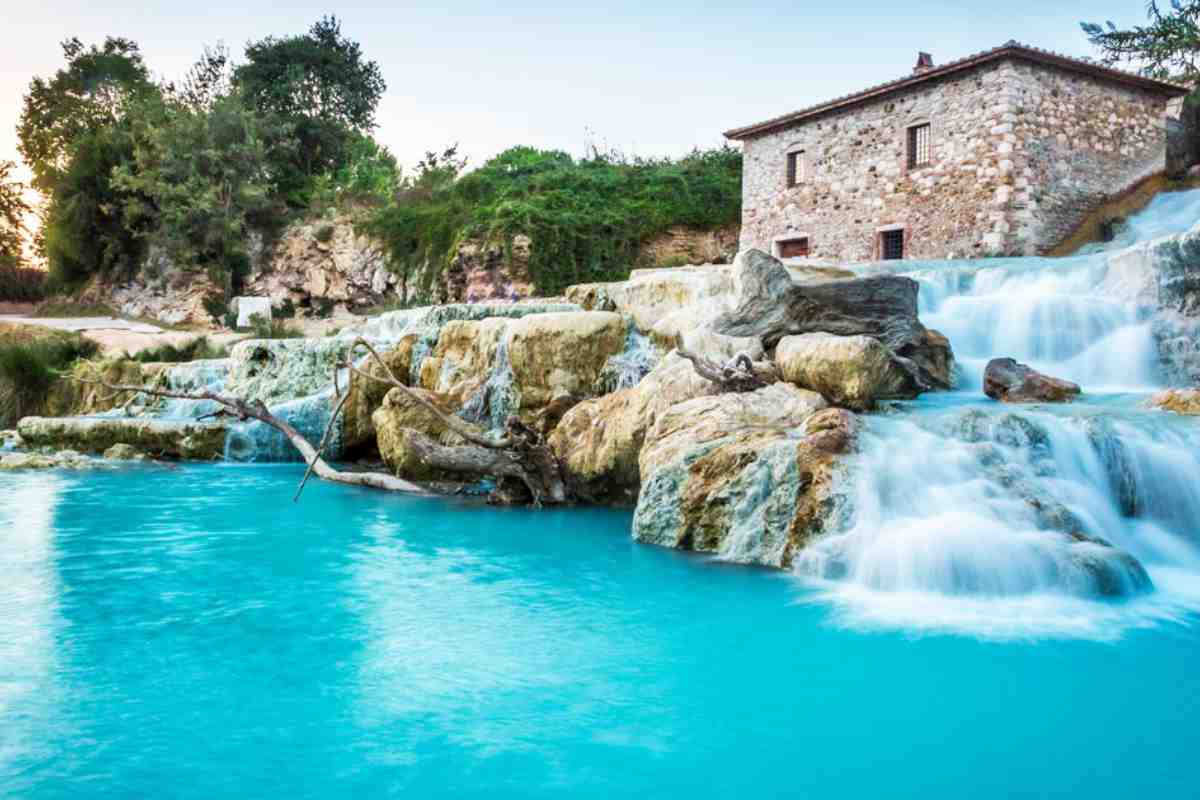 Terme libere di Saturnia in Toscana