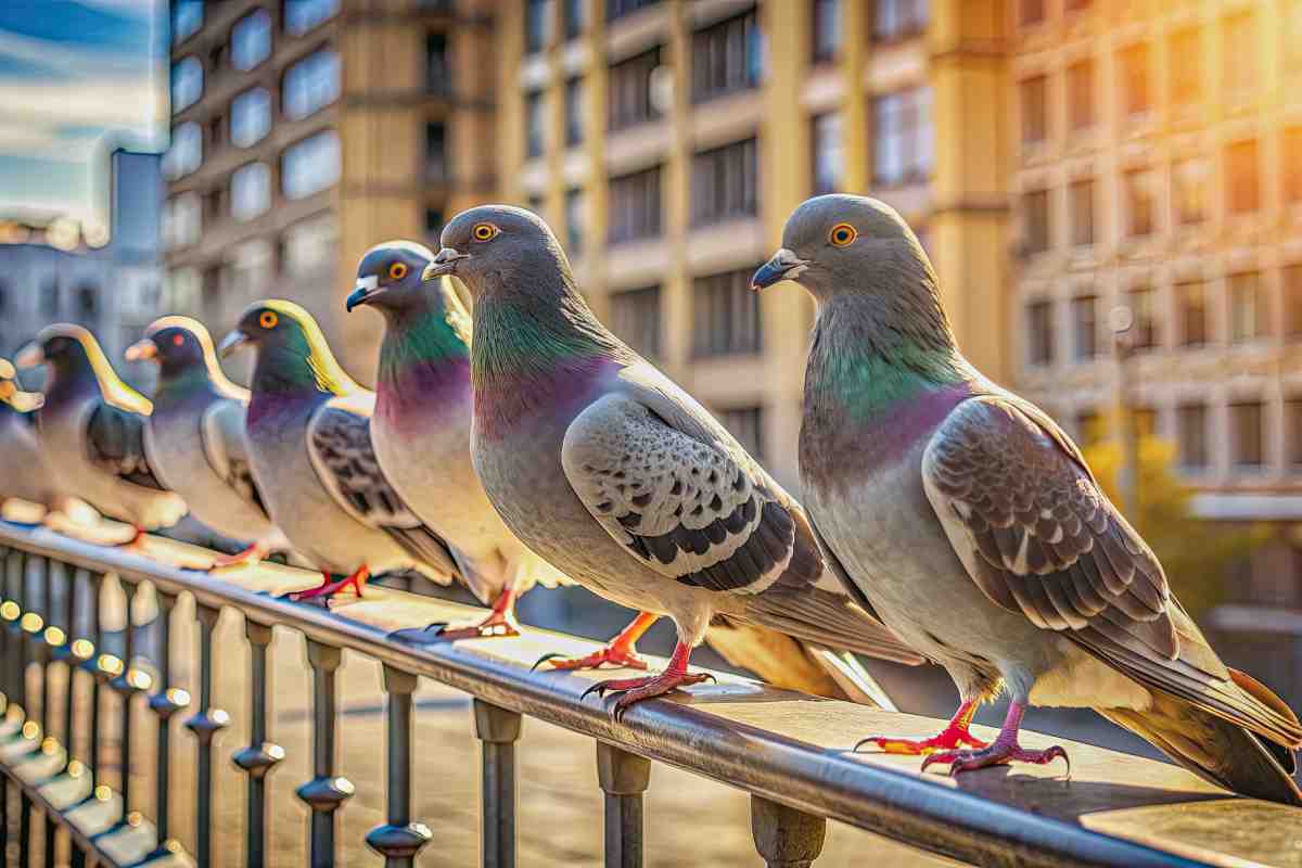 allontanare i piccioni dal balcone